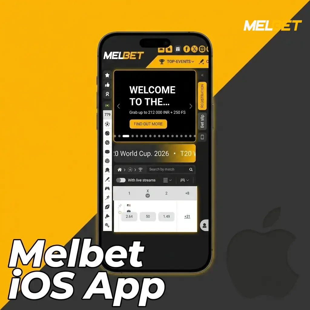 Melbet iOS app download guide for iPhone and iPad showing App Store installation steps for betting