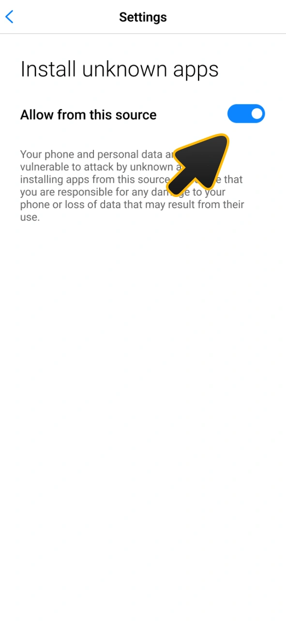 Change your andoird settings to install Melbet app.