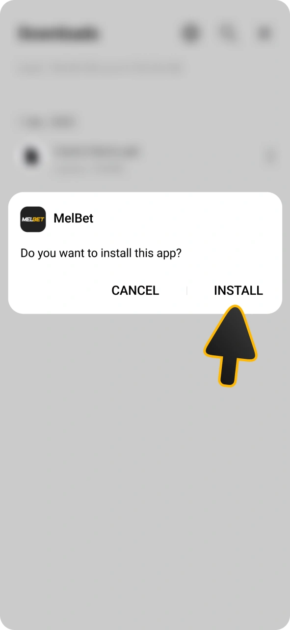Install Melbet app on your android and start playinng right away.