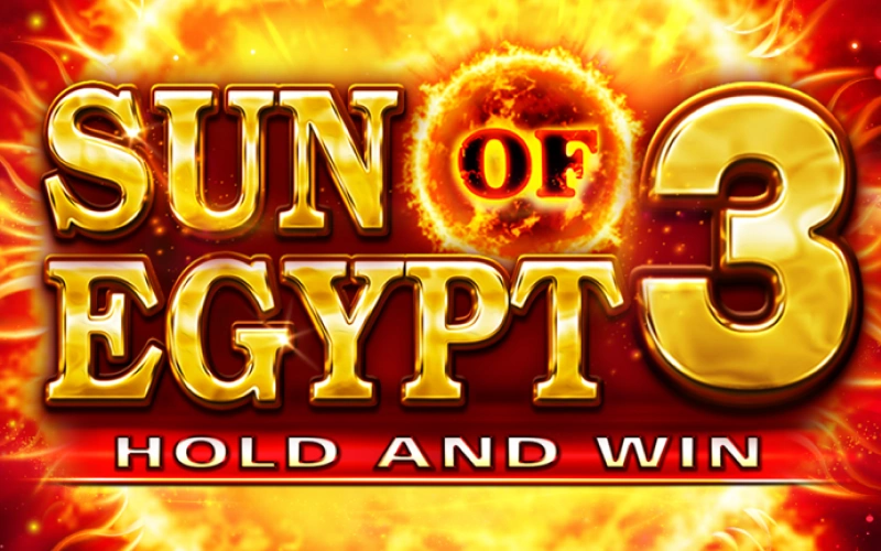 Play the exciting Sun of Egypt 3 slot at Melbet India.